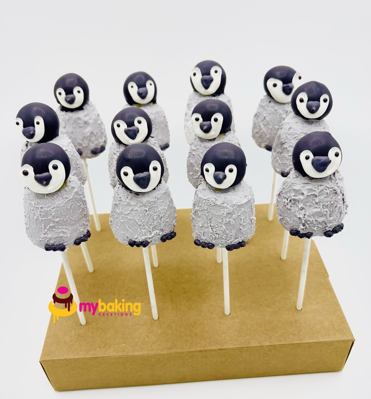 Custom penguin themed cake pops San Francisco bakery